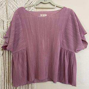 Madewell pink blouse